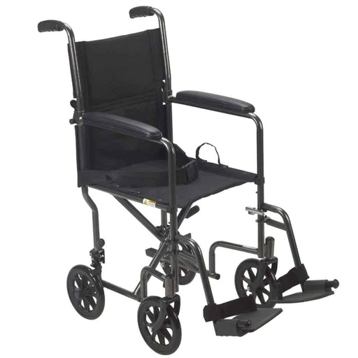 [TR37E-SV] Drive Steel Transport Wheelchair (17" WIDTH)