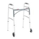 Drive Deluxe Folding Walker - Aluminum - Two Button with 5" Wheels