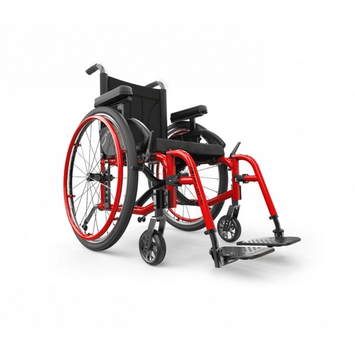 [WM0001489] Helio A6 Folding Category 3 Wheelchair (WM0001489) (14" SEAT WIDTH, 14" SEAT DEPTH, BLACK)