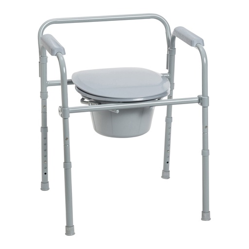 [RTL11158KDR] Drive Folding Steel Commode