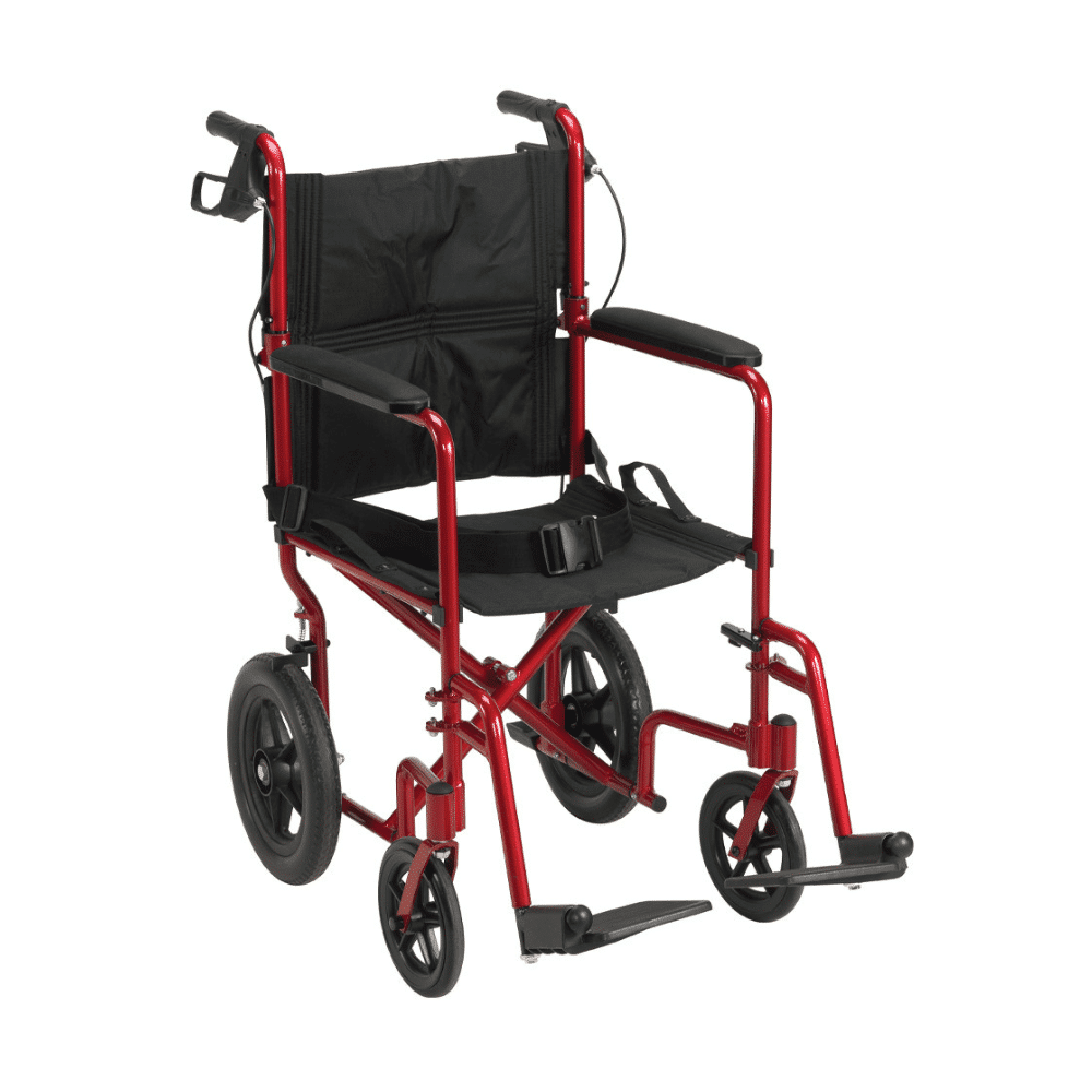 Lightweight Expedition Aluminum Transport Chair by Drive Medical