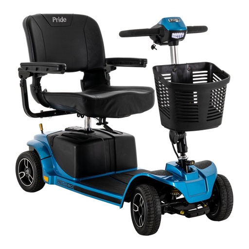 [S67TB1003] Pride Revo 2.0 Four Wheel Scooter (WP0001573) (BLUE, SOLID TIRES)