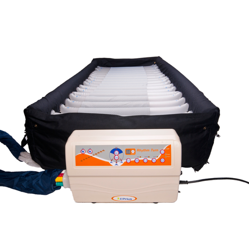[RHYTURN3680] Blake Rhythm Turn Mattress – Lateral Rotation Therapy - 10" Height Alternating Low Air Loss Pressure Hospital Bed Mattress (36"W X 80"L)