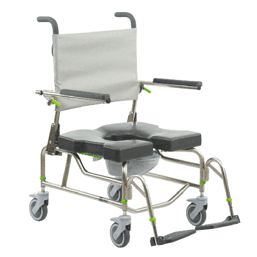 [RAZ-AP600] Raz AP600 Shower Commode - Attendant Propelled