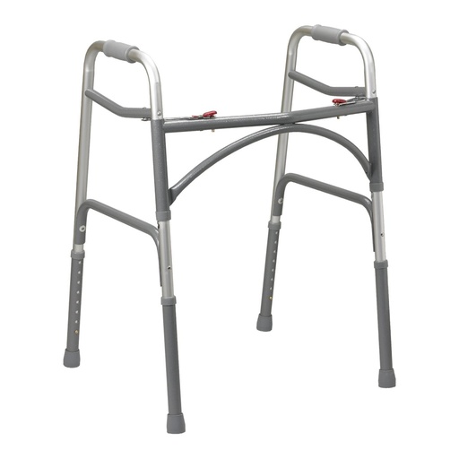 [10220-1] Drive Bariatric Aluminum Folding Walker - Two Button