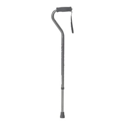 Airgo Etched Offset Aluminum Cane, Black 730-420