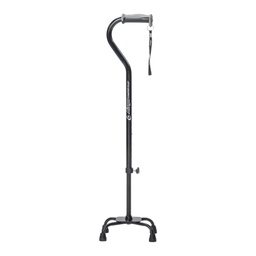 Airgo Comfort-Plus Small-Base Quad Cane, Black 770-854