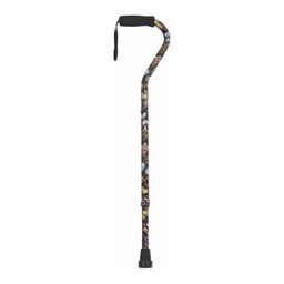 PCP Offset Aluminum Cane 5184, Butterfly Pattern, 048503518400
