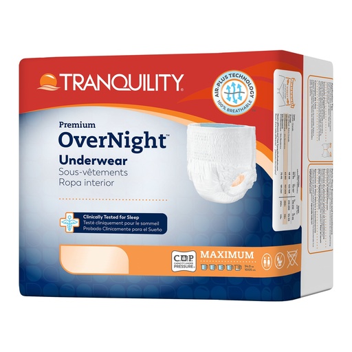 [2115] Tranquility Premium Overnight Underwear, Pull-Up (MEDIUM, 18 PER BAG)