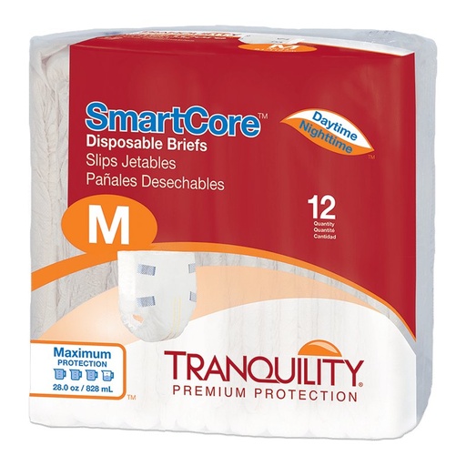 [2311] Tranquility Smartcore Briefs, Four Tabs (SMALL, 10 PER BAG)