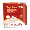 Tranquility TopLiner Contour Booster Pads, 12 per Pack