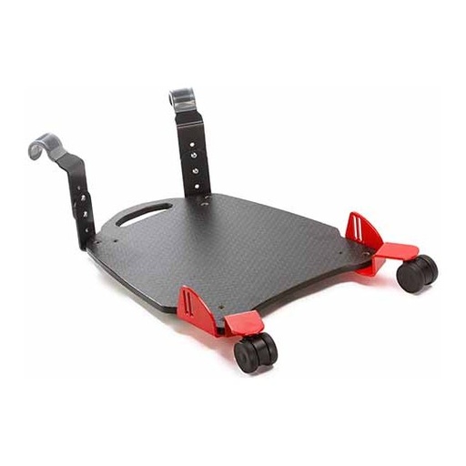 [56-383/SW-DB] Handicare Bure Rise & Go Db Long Standing Plate With Swivel Wheels