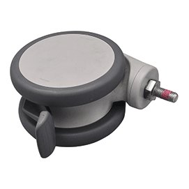 [K9300270] Beka Senta Pur L Rear Castor 125 Mm With Brake K9300270
