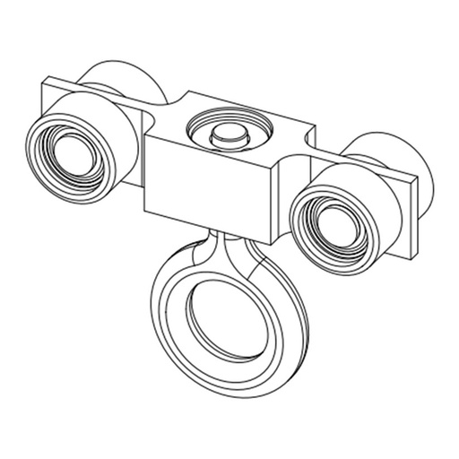 [M920745] Savaria Swivel Track Trolley M920745