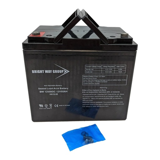 [BW-12550] Bright Way Bw-12550 Group 22Nf Battery, 12V 55Ah Sealed Lead Acid