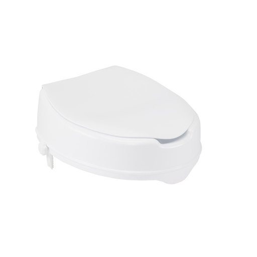 Raised Toilet Seat with Lid, 4", by Drive Medical, 12065
