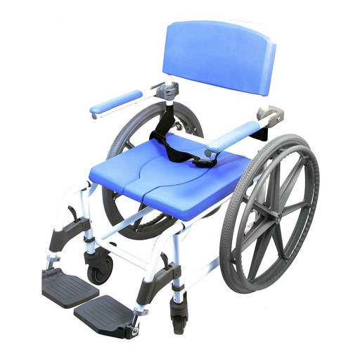 EZee Life HL185-24 Shower Commode with 24 in Rear Wheels