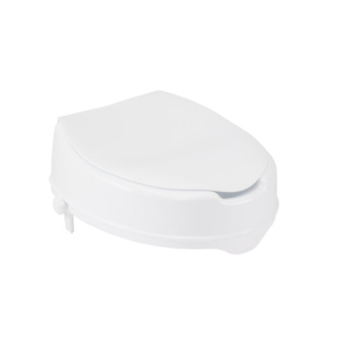 Drive Raised Toilet Seat with Lid, 4" - 12065 12065 Contoured Raised Toilet Seat