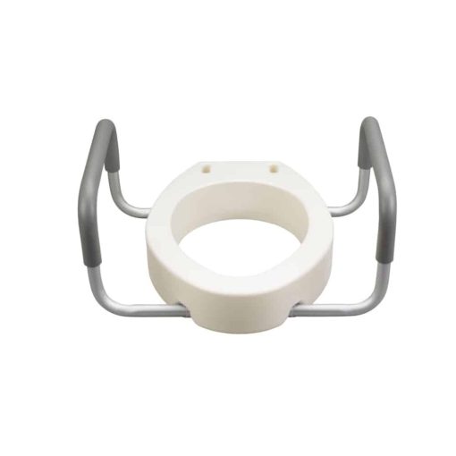 Premium raised toilet seat with removable arms in toronto mobility specialties raised toilet seat