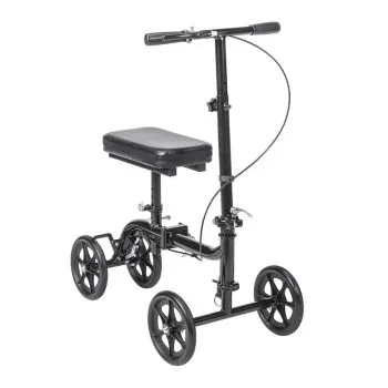 Economy Folding Knee Walker in Toronto Mobility Specialties Knee Walkers economy knee walkers, knee walkers, walking aids, walking aids while recovering from foot injuries