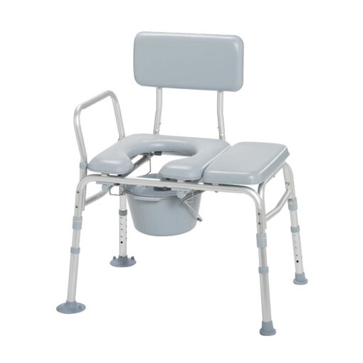 Drive Combination Padded Transfer Bench/Commode - 12005KDC-1 Combination padded transfer bench/commode Splash Defense Transfer Bench