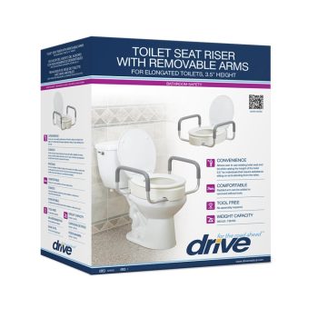 Premium raised toilet seat with removable arms in toronto mobility specialties raised toilet seat