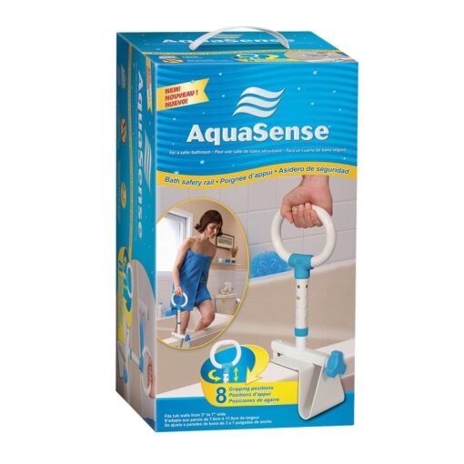 Aquasense multi-adjust bath safety rail