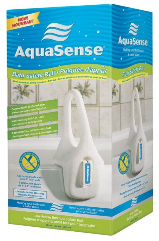 Aquasense profiled bath safety rail