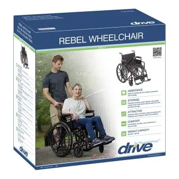 Drive rebel lightweight wheelchair packaging