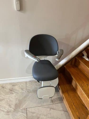 Flox x curved stairlift install in brampton 21 scaled