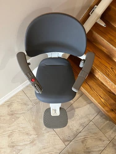 Flox x curved stairlift install in brampton 8 scaled