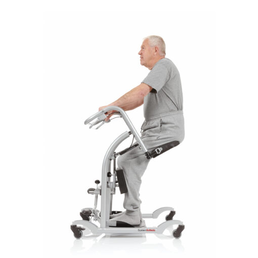 QuickMove Sit-to-Stand Aid for Patient Transfers Handicare systemromedic quickmove user 2