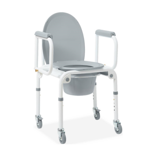 Medline Drop-Arm Commode with Wheels - G1-303DWX1 Medline drop arm commode with wheels 3 Drop-Arm Commode