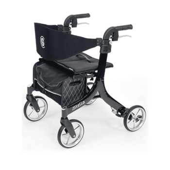 Amylior ultralight stella rollator walker black