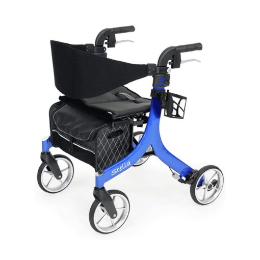 Amylior ultralight stella rollator walker blue