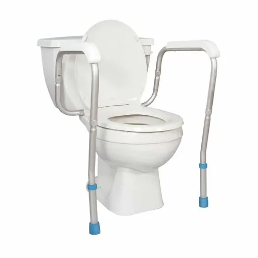 Aquasense adjustable toilet safety rails