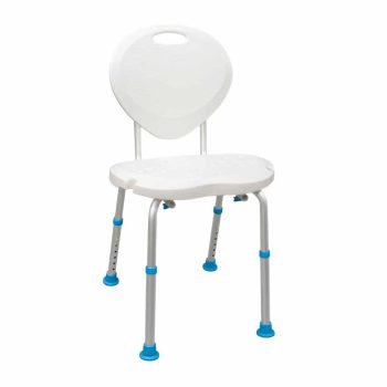 Aquasense ergonomic adjustable bath chair with backrest