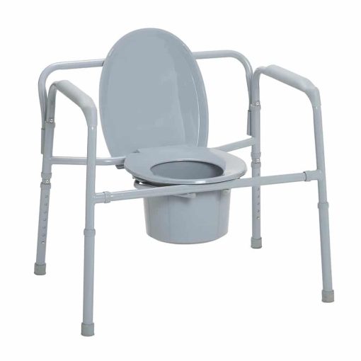 Bariatric folding commode 11117n-1