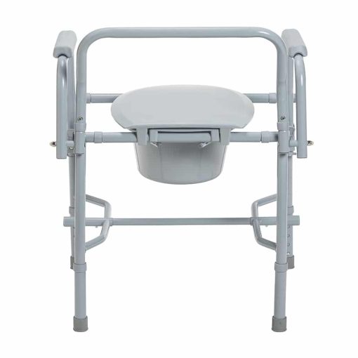 Drive medical deluxe steel drop-arm commode 11125kd-1