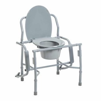 Drive medical deluxe steel drop-arm commode 11125kd-1