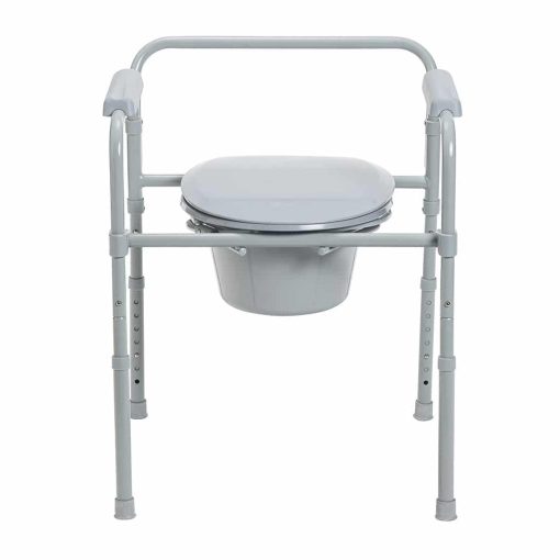 Drive medical folding steel commode rtl11158kdr