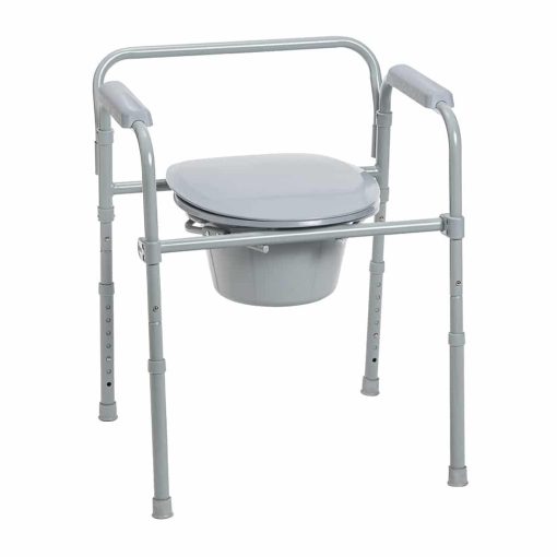 Drive medical folding steel commode rtl11158kdr