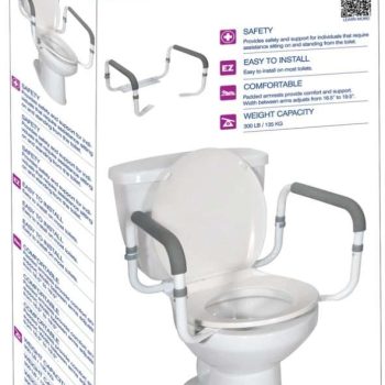 Drive medical toilet safety rail