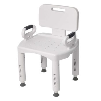 Drive premium series shower chair with back and arms