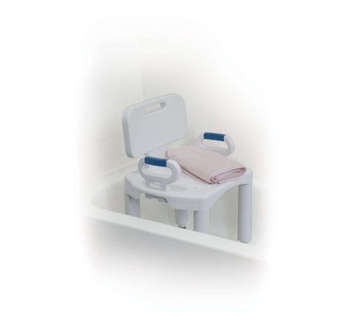 Drive premium series shower chair with back and arms