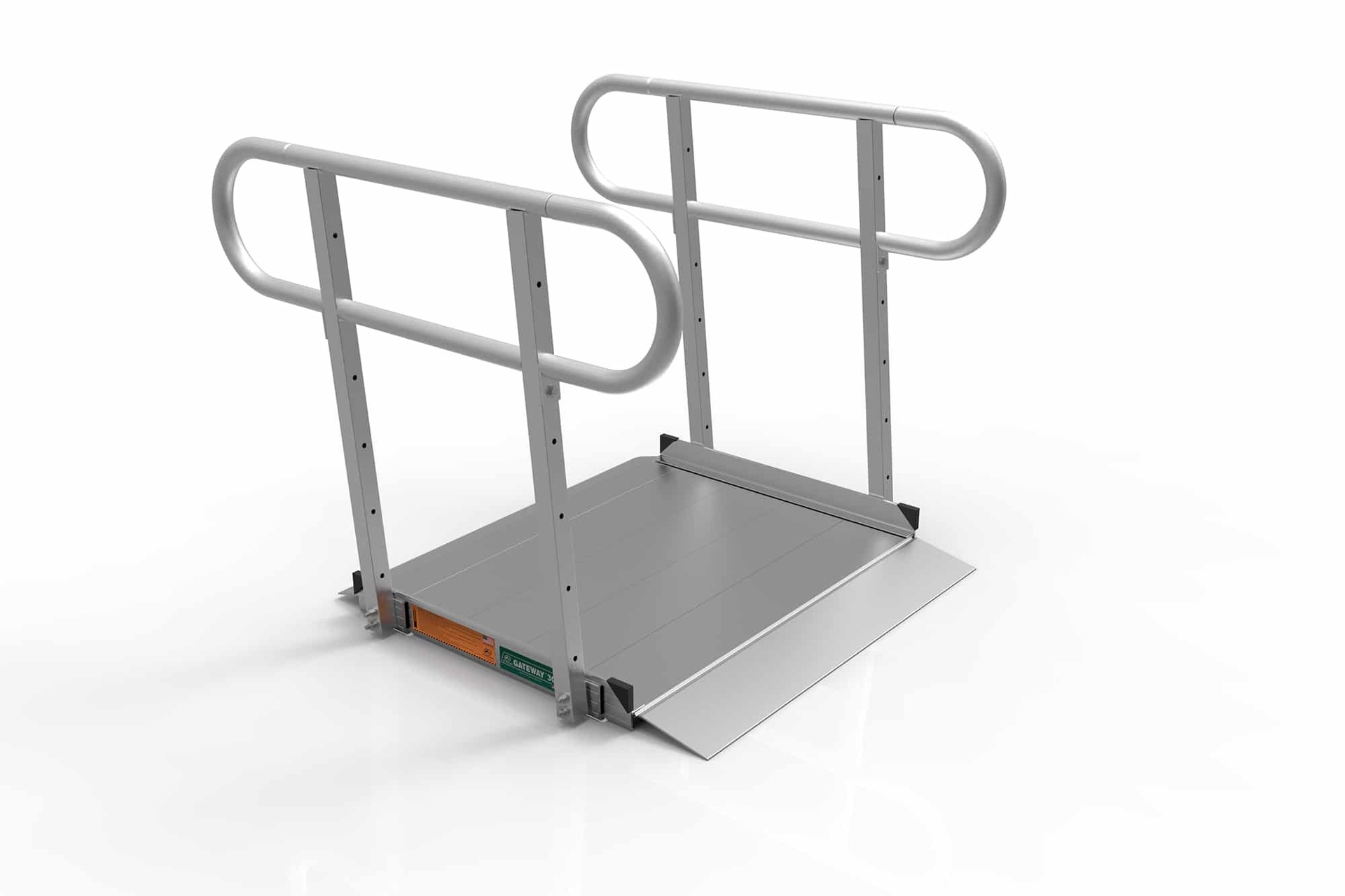 Slide Out Rails Ramp Gateway Solid Surface Ramp with Rails for Enhanced Mobility