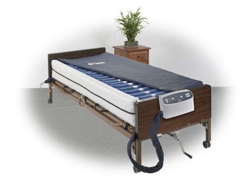 Med aire plus 8" alternating pressure and low air loss mattress system with 10" defined perimeter