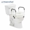 Preservetech secure lock raised toilet seat rtl12c003-wh