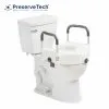 Preservetech secure lock raised toilet seat rtl12c003-wh