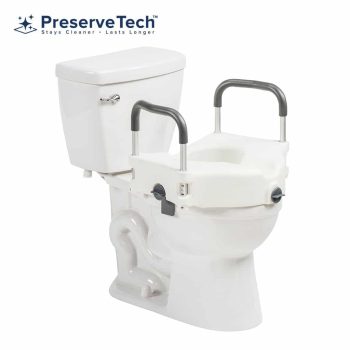 PreserveTech Secure Lock Raised Toilet Seat RTL12C003-WH
